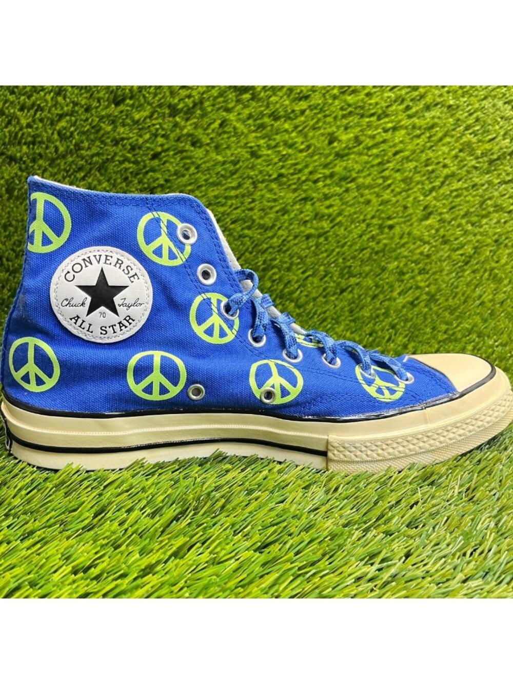 Converse Chuck 70 High Mens Size 8.5 Blue Green Athletic Skate‎ Shoes Sneakers - Picture 4 of 10
